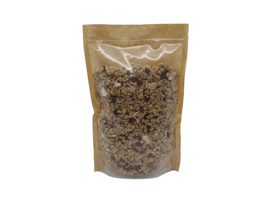 Flat Bottom Box Pouch Kraft With Window 250g product image